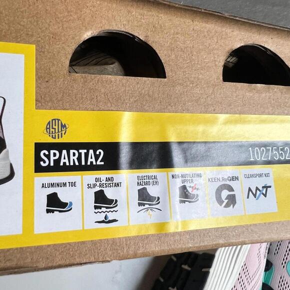 NEW KEEN Utility Sparta 2 Women’s Work Shoes Barely Pink/Black, Aluminum Toe, 8M - Picture 10 of 12